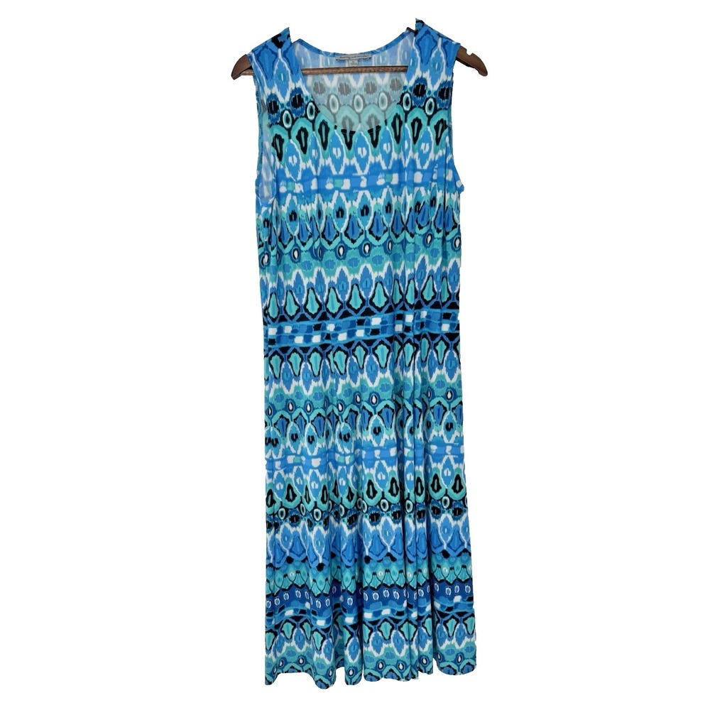 Danny Nicole Dress XL Sleeveless Pullover Blue Green Aqua beachy stretch cover